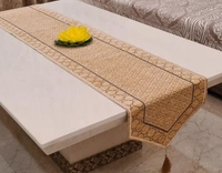  High Quality Embroidred Cotton  Table Runner( Size16X72 Inch) - Beige, Cotton, Pack of1